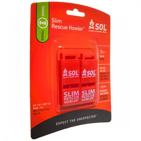 Ready Brands Survive Outdoors Longer Slim Rescue Howler Whistle Pack 2/ct - Precision Shot Firearms