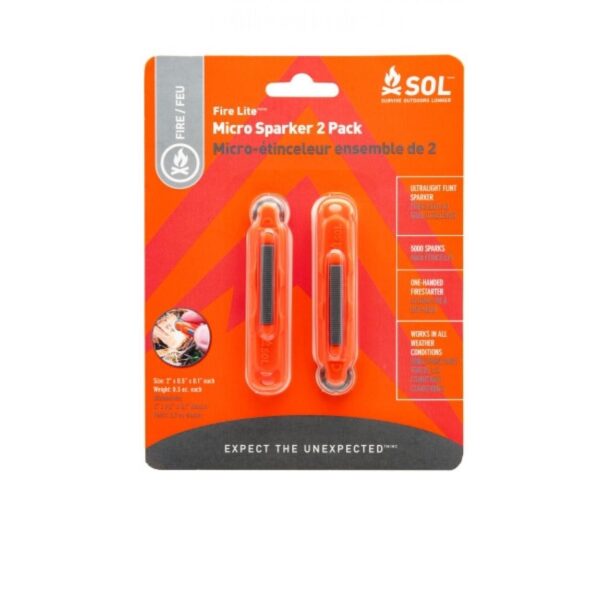 Survive Outdoors Longer Fire Lite Micro Sparker 2/ct - Precision Shot Firearms