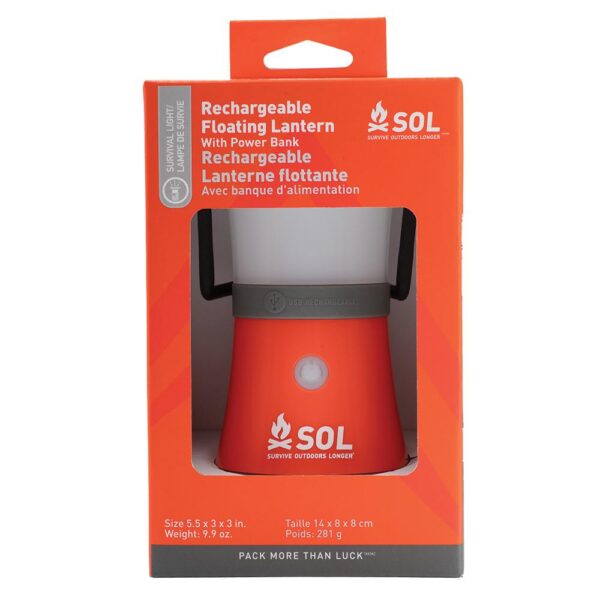 Survive Outdoors Longer Floating Lantern with Power Bank 240 Lumens Orange - Precision Shot Firearms