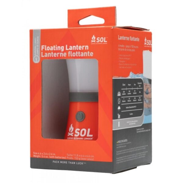 Survive Outdoors Longer Floating Lantern with Power Bank 240 Lumens Orange - Precision Shot Firearms