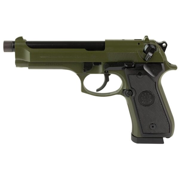 Beretta 92FS Handgun 9mm Luger 18rd Magazines (2) 5.1" Threaded Barrel OD Green - Precision Shot Firearms