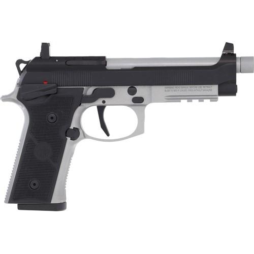 Beretta 92XI SAO Tactical Handgun 9mm Luger 10rd Magazine 5.1" Barrel Black and Silver - Precision Shot Firearms