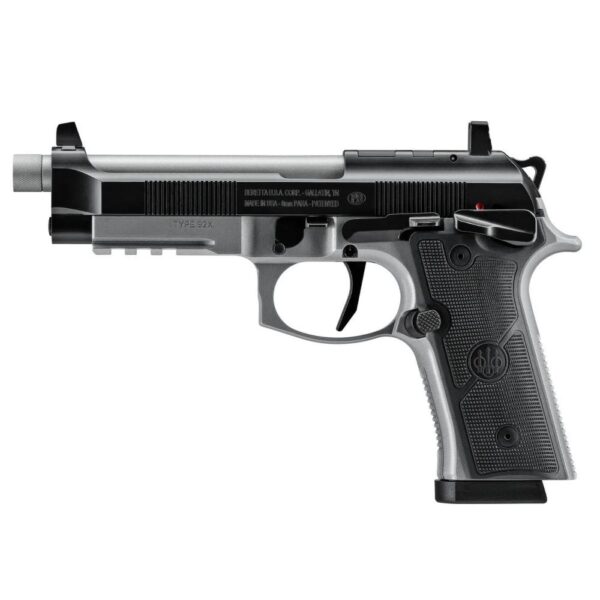 Beretta 92XI SAO Tactical Handgun 9mm Luger 10rd Magazine 5.1" Barrel Black and Silver - Precision Shot Firearms