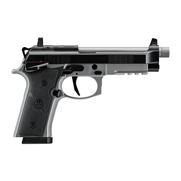Beretta 92XI SAO Tactical Handgun 9mm Luger 18rd Magazines (2) 5.1" Threaded Barrel Black and Grey - Precision Shot Firearms