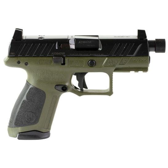 Beretta APX-A1 Compact Tactical Handgun 9mm Luger 15rd Magazines(3) 4.2" Threaded Barrel ODG Grip Optic Ready - Precision Shot Firearms