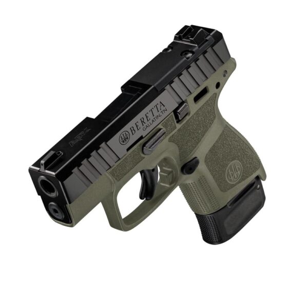 Beretta APX A1 Carry Handgun 9mm Luger 8rd Magazine 3" Barrel OD Green with Black Slide - Precision Shot Firearms