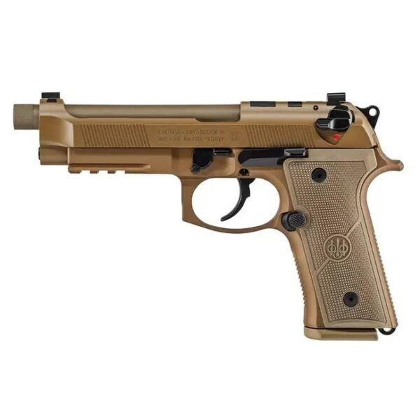 Beretta M9A4 G Handgun 9mm Luger 15/rd Magazines (3) 5.1" Barrel FDE Cerakote - Precision Shot Firearms