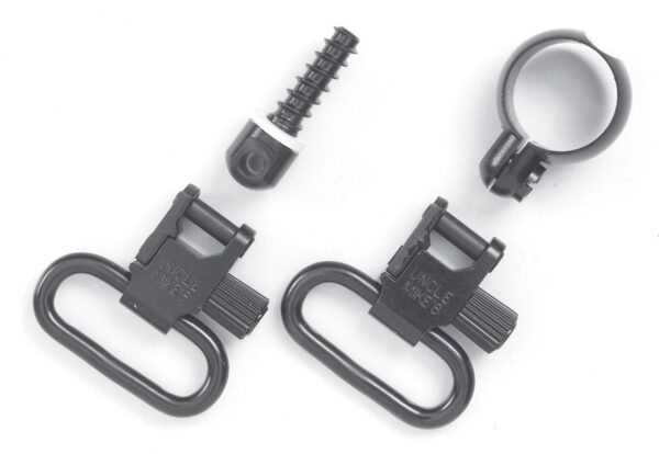 Uncle Mike's Quick Detach Sling Swivel Set Full Band Lever Action Rifles .645-.660 Winchester/Marlin Swivel Steel Black - Precision Shot Firearms