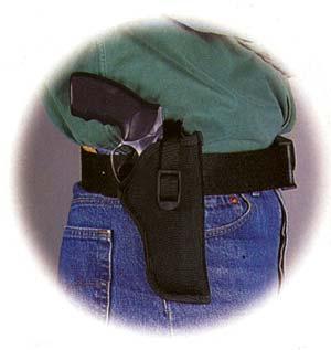 Uncle Mike's Sidekick Hip Holster for 7" - 8-1/2" Barrel medium and large double action revolvers tie-down loop included in Black Right Hand - Precision Shot Firearms