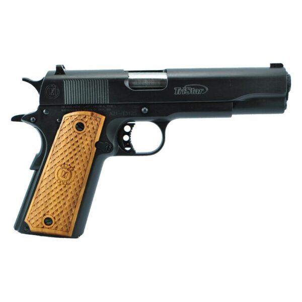 TriStar American Classic Govt 1911 Blued 9mm 10rd Magazine 5" Barrel Black with Wood Grip - Precision Shot Firearms