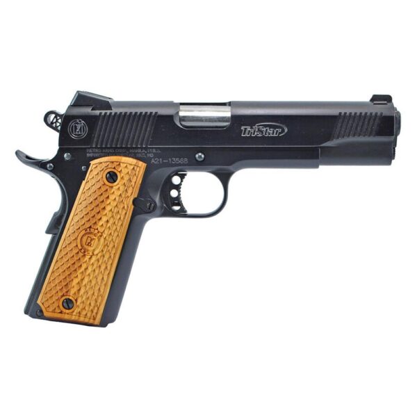 TriStar American Classic II 1911 Handgun 9mm Luger 10rd Magazine 5" Barrel Black with Wood Grip - Precision Shot Firearms
