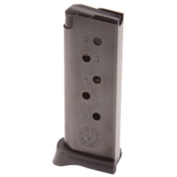 Ruger Handgun Magazine w/Extended Floorplate for LCP .380 Auto 6/rds Black - Precision Shot Firearms