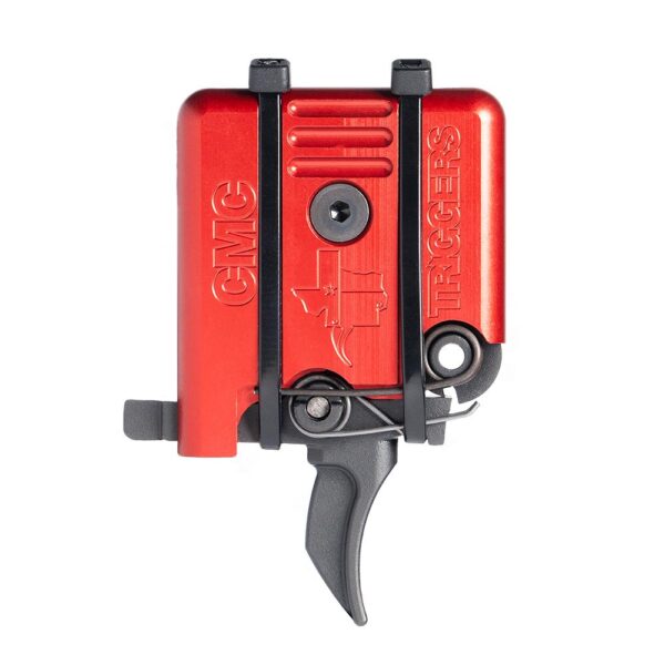CMC Triggers AR-15/10 Single Stage Component Trigger Curved 3.5 lb Small Pin Red - Precision Shot Firearms