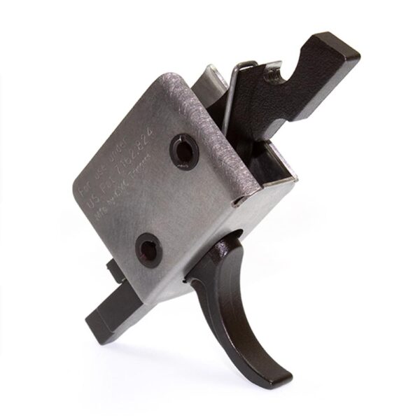 CMC Triggers AR-15/10 Single Stage Trigger Curved 2.5 lb Small Pin Black - Precision Shot Firearms
