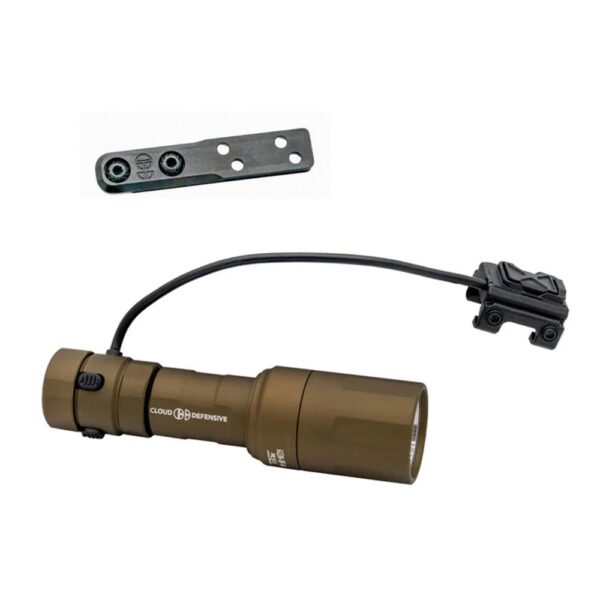 Cloud Defensive Rein Micro Rifle Weapon Light 1000 Lumen FDE - Precision Shot Firearms