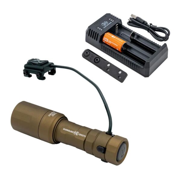 Cloud Defensive Rein Micro Rifle Weapon Light 1000 Lumen FDE - Precision Shot Firearms