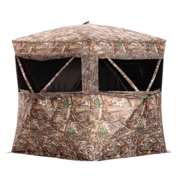 Rhino Blind RB24 Pro Ground Blind 5 Hub Realtree Edge Camo - Precision Shot Firearms