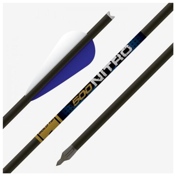 Gold Tip Nitro Crossbow Bolt 20in - Moon Nocks - 4in Duravanes - 1/2dz - Precision Shot Firearms
