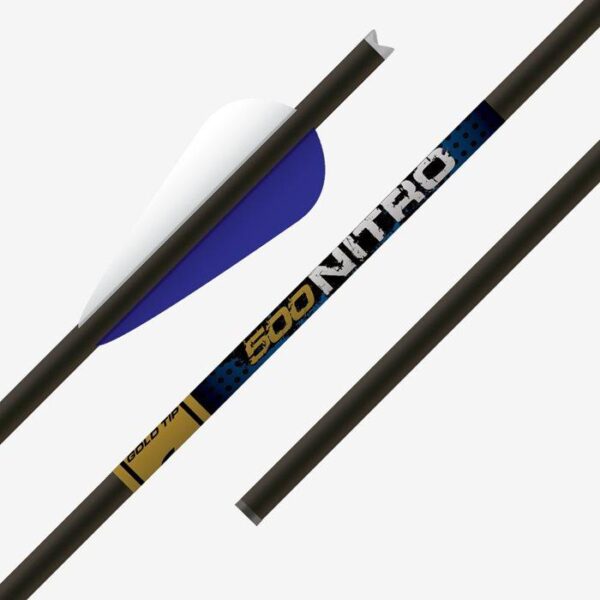 Gold Tip Nitro Crossbow Bolt 22in - Moon Nocks - 4in Duravanes - 1/2dz 6/pk - Precision Shot Firearms