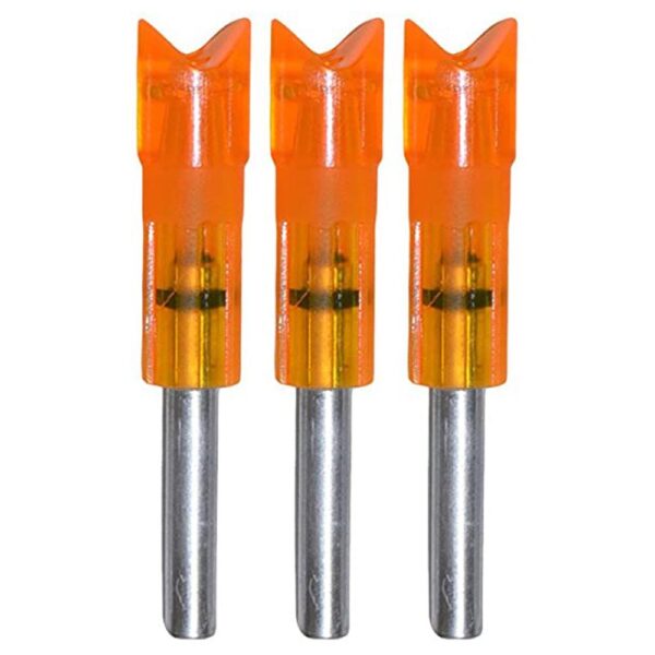 Gold Tip Crossbow Nock - Laser II & III - Moon - Flo Orange - 12/ct - Precision Shot Firearms