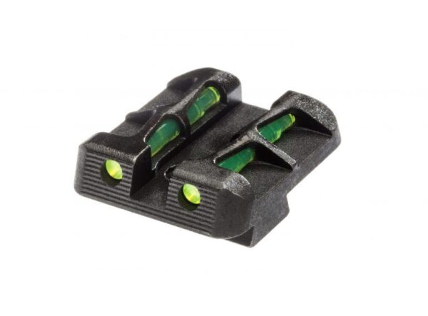 HIVIZ LiteWave Rear Green Sight fits Glock Models Chambered in 9mm Luger 40 S&W and .357 Sig - Precision Shot Firearms