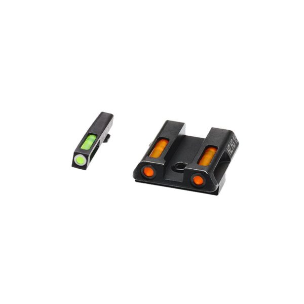 HIVIZ LiteWave H3 sight Orange/Green LitePipe/White front ring fits Glock models 42 and 43 43X and 48 - Precision Shot Firearms
