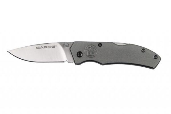 Sarge knives Gray Electro Lock Back Folder - Precision Shot Firearms