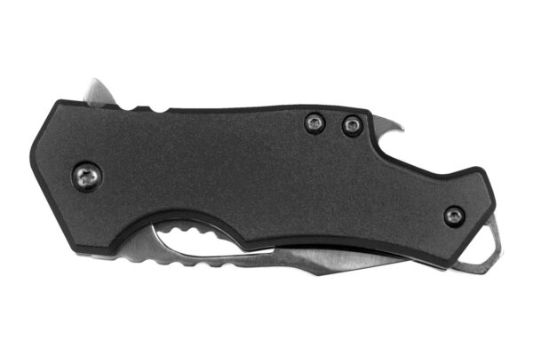 Sarge Knives Black Fuse Folding Knife 2 3/8" Blade Black with Bottle Opener - Precision Shot Firearms