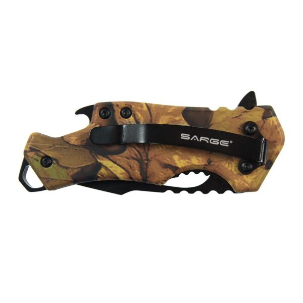 Sarge Knives Camo Fuse Folding Knife 2-3/8" Drop Point Blade Camo - Precision Shot Firearms