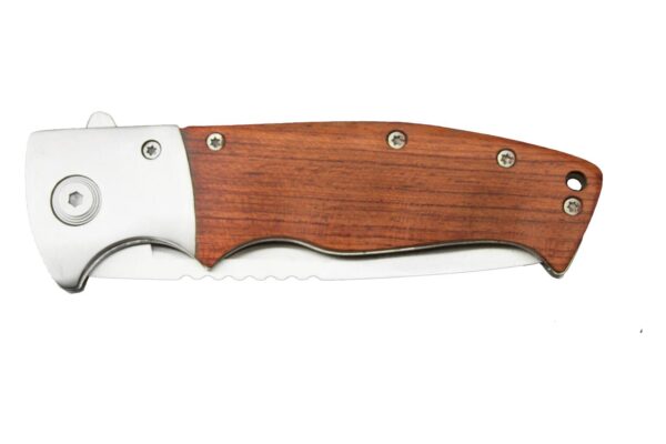Sarge Knives Flash - Wooden Swift Assisted Folding Knife - 7-3/4" Overall Length - Precision Shot Firearms