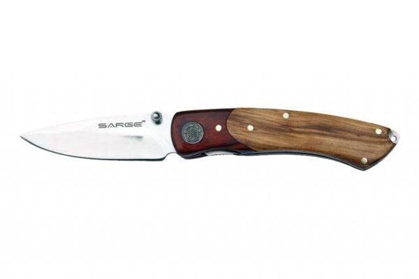 Sarge Knives Ranger - Two Tone Wooden Liner Locking Knife - Precision Shot Firearms