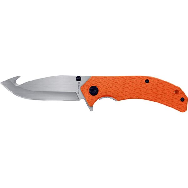 Sarge Knives Mojo Adrenaline Folding Knife 3-1/2" Gut Hook Blade Orange - Precision Shot Firearms
