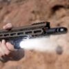 Viridian 4LUX 2K Angled Foregrip with Integrated Tactical Light and SAFECharge 2060 Lumens - Precision Shot Firearms
