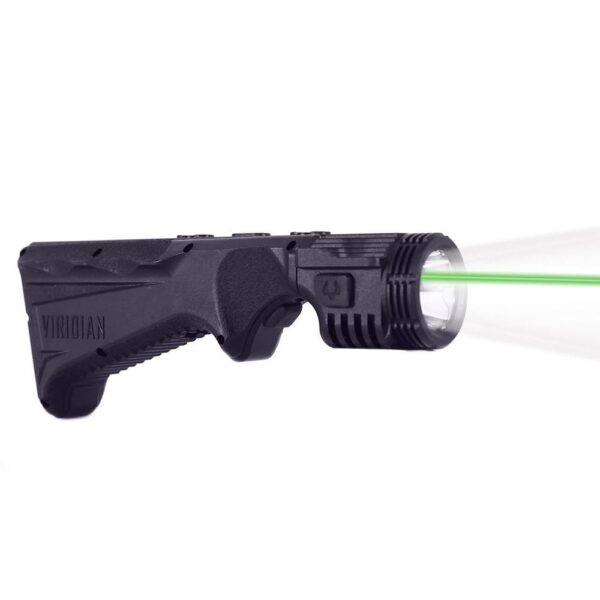 Viridian 4LUX 2K DUO Angled Foregrip w Integrated Tactical Weapon Light Green Laser SAFECharge - Precision Shot Firearms