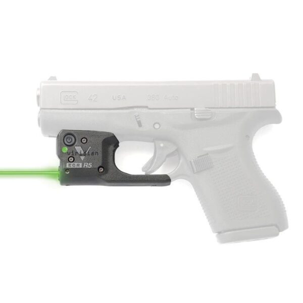 Viridian Reactor R5 Gen 2 Green Laser Sight for Glock 42 w/ Ambidextrous IWB Holster - Precision Shot Firearms