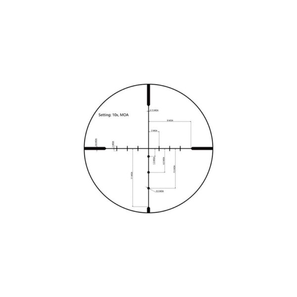 EXCLUSIVE Viridian LYXA Rifle Scope 3-12x44 1" SFP BDC MOA Non-Illum Black - Precision Shot Firearms