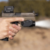 Viridian RFX45 Closed Emitter Green Dot Reflex Sight - ACRO Compatible INSTANT-On / Glock MOS Adapter - Precision Shot Firearms