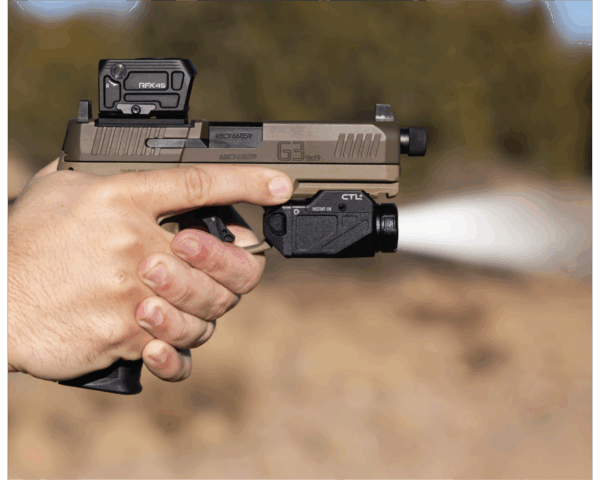 Viridian RFX45 Closed Emitter Green Dot Reflex Sight - ACRO Compatible INSTANT-On / Glock MOS Adapter - Precision Shot Firearms