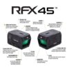 Viridian RFX45 Closed Emitter Green Dot Reflex Sight - ACRO Compatible INSTANT-On / Glock MOS Adapter - Precision Shot Firearms