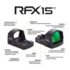 Viridian RFX15 1x17 Micro Green Dot Reflex Sight - SHIELD Mounting pattern INSTANT-ON - Precision Shot Firearms