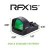 Viridian RFX15 1x17 Micro Green Dot Reflex Sight - SHIELD Mounting pattern INSTANT-ON - Precision Shot Firearms