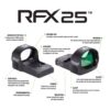 Viridian RFX25 1x20 Micro Green Dot Reflex Sight - DOCTER Mounting pattern INSTANT-ON - Precision Shot Firearms