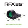 Viridian RFX35 1x22 Micro Green Dot Reflex Sight - RMR Mounting Pattern INSTANT-ON - Precision Shot Firearms
