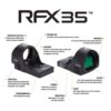 Viridian RFX35 1x22 Micro Green Dot Reflex Sight - RMR Mounting Pattern INSTANT-ON - Precision Shot Firearms