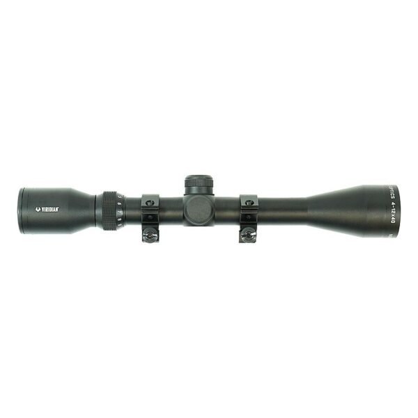 Viridian Rifle Scope 4-12x40 R4 Black with Rings Retail Box - Precision Shot Firearms