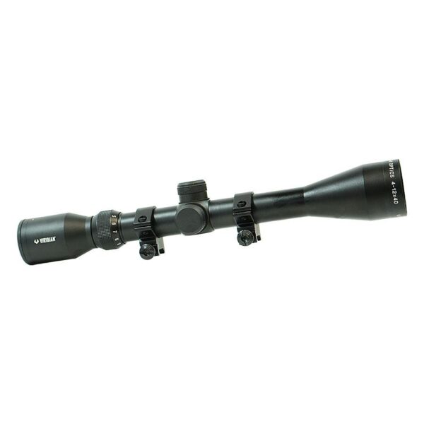 Viridian Rifle Scope 4-12x40 R4 Black with Rings Retail Box - Precision Shot Firearms