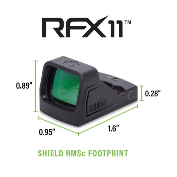 Viridian RFX11 Green Dot Reflex Sight 1x16 Shield RMSc Footprint FDE - Precision Shot Firearms