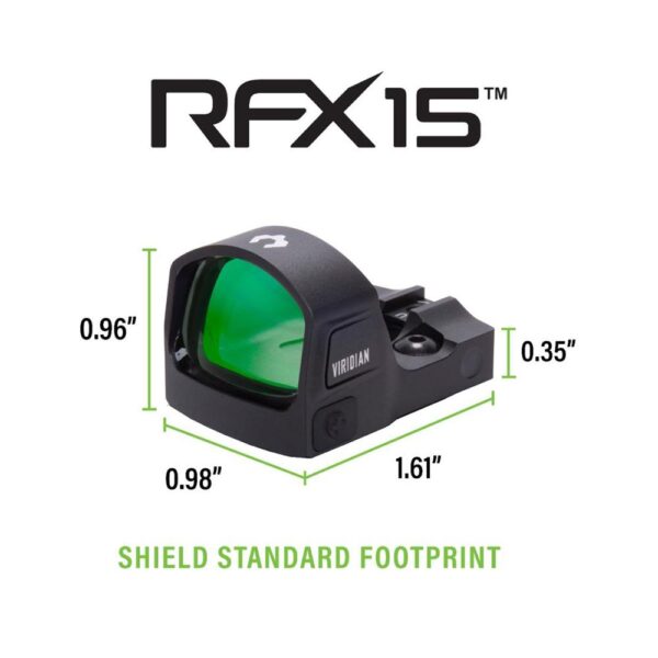 Viridian RFX15 Green Dot Reflex Sight Shield Footprint FDE - Precision Shot Firearms