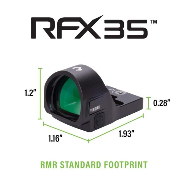 Viridian RFX35 Green Dot Reflex Sight RMR Footprint FDE - Precision Shot Firearms