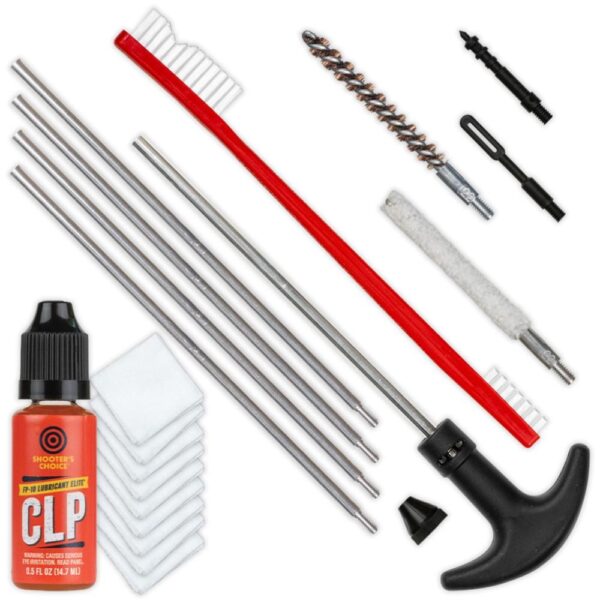 Shooters Choice .22 Cal Rifle Cleaning Kit with Aluminum Rod - Precision Shot Firearms